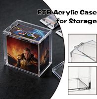 Boîte de présentation personnalisée en acrylique, design magnétique transparent, anti-âge, écologique, pour figurines de dessins animés, épaisseur 8mm 5mm