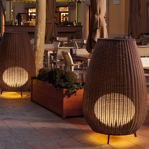 Lampada <span class=keywords><strong>da</strong></span> Terra Moderna per Decorazione di Hotel, Cortili e Ristoranti, LED Impermeabile IP54, Lampada <span class=keywords><strong>da</strong></span> <span class=keywords><strong>Giardino</strong></span> in Rattan per Esterni - Product Image 3