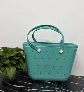 Bolsos <span class=keywords><strong>de</strong></span> Diseño Personalizados para Mujer, Bolsos <span class=keywords><strong>de</strong></span> Playa <span class=keywords><strong>de</strong></span> EVA Grandes, Elegantes, Impermeables, con Cadenas <span class=keywords><strong>de</strong></span> Perlas, para Verano y Otoño - Product Image 4