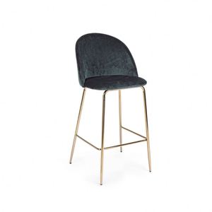 Tabourets hauts <span class=keywords><strong>de</strong></span> siège en tissu <span class=keywords><strong>de</strong></span> velours <span class=keywords><strong>de</strong></span> haute qualité <span class=keywords><strong>de</strong></span> mode moderne <span class=keywords><strong>chaise</strong></span> <span class=keywords><strong>de</strong></span> <span class=keywords><strong>bar</strong></span> <span class=keywords><strong>de</strong></span> meubles avec pieds en métal - Product Image 4