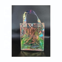 Sac fourre-tout laminé en PVC avec impression de logo personnalisé emballage en plastique transparent coloré populaire pour shampooing mascara gelée vin autres