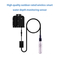 Capteur de profondeur d'eau Atech 16 pieds (5 mètres) pour extérieur, en matériau PC, précision de 0,5 %, sans fil, submersible, compatible Wi-Fi