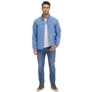 Veste softshell pour homme Finer Threads, modèle Fn-LJ-7834934, imperméable, coupe-vent, à capuche, tissu épais 100% coton, service OEM - Product Image 1