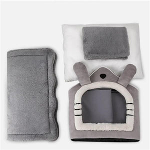 핫 세일 애완 동물 용품 빨 수 있는 따뜻한 봉제 부드러운 멀티 스타일 소형 중형 대형 애완 동물 집 대피소 - Product Image 4