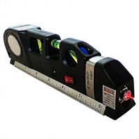 Niveau laser 2 en 1 avec lumière LED, un niveleur magnétique (ligne de 10 m et point de 30 m)