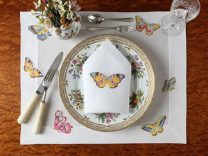 Ensemble de sets de table et serviettes en coton brodés à la main, motif poisson corail, pour mariage traditionnel, vente en gros personnalisée, décoration de table pour la maison et les restaurants - Product Image 5