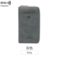 FSW290 2024 nouveauté RFID long porte-passeport billet stockage document sac multifonctionnel voyage fermeture éclair passeport sac