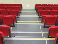 Sièges de tribune rétractables et pliables pour stades, adaptés aux salles de basketball et aux théâtres, remis à neuf et durables