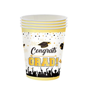 وصل حديثًا ، طقم حفلات التخرج ، لافتة ، مفرش مائدة ، أواني طعام يمكن التخلص منها ، أطباق ورقية ، مناديل ، لوازم حفلات - Product Image 6