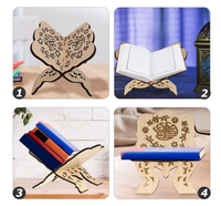 Support de livre portable gravé au laser pour le Coran, idéal pour la décoration du Ramadan et de l'Aïd – Approvisionnement direct usine
