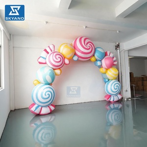 Arche géante gonflable personnalisée <span class=keywords><strong>en</strong></span> forme de bonbon, étanche, pour Halloween, décoration de fête extérieure, de jardin ou de carnaval - Product Image 6