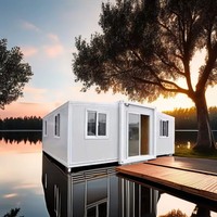 Maison modulaire extensible JHCE pour chambre à coucher, maison préfabriquée extérieure en panneaux sandwich en acier, design moderne respirant 3D