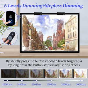 3 chế độ ánh sáng có thể sạc lại dẫn ánh sáng Pad lớn A1 bảng Truy Tìm hộp cho Kim Cương vẽ tranh nghệ thuật bằng văn bản & vẽ chức năng bảng - Product Image 3