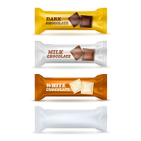 Sac en plastique thermoscellé à impression personnalisée pour les emballages de chocolat et de barres protéinées Emballage imprimé
