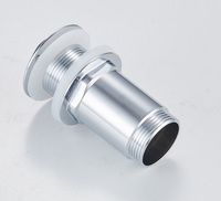 Vanne Click Clack Hofen pour usage hôtelier, 6 cm, chromée, bouchon de vidange anti-odeur pour lavabo