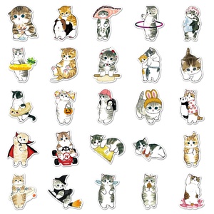 Pegatina de Vinilo PVC Personalizada con Logotipo, Resistente al Agua, con Corte a Troquel, Diseño de Animales de Dibujos Animados, Adhesiva, con Formas Personalizadas - Product Image 3