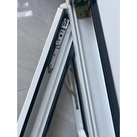 Ventana Abatible de PVC con Certificación SGS, Núcleo de Acero Inoxidable de Alto Rendimiento EN 14351-1, para Apartamentos, Dormitorios y Hogares