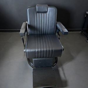 Sillón de Barbería Profesional de Lujo, Mueble de Acero Resistente para Salón de Peluquería, Estilo Moderno, Esencial para Barberías y Salas de Estar - Product Image 2
