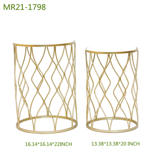 <strong>Small</strong> <strong>Round</strong> <strong>Table</strong> Set Mirror Coffee <strong>Table</strong> Display <strong>End</strong> Console <strong>Table</strong> Metal Living Room Furniture Gold Provided Modern 1 Set T/T - Product Image 2