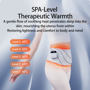 Vibración calentada Menstrual Warm Palace Tens Machine Cintura Calentamiento Período Calambres Alivio del dolor Cinturón masajeador para el cuerpo - Product Image 3