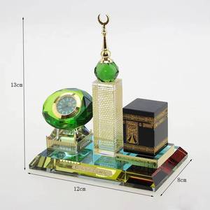 Decoraciones islámicas de cristal personalizadas modelo Kelbai de 13*12*8 cm, entrega al por mayor, en stock, regalos de Eid de gran venta. - Product Image 2