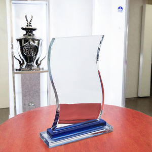 Trofeo Deportivo de Cristal MH-NJ00835 al por Mayor de Fábrica - Premio de Campeón Personalizado con Impresión UV y Técnica de Arenado, Forma Irregular - Product Image 3