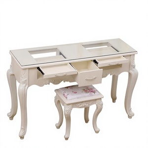 Top Selling <b>Nail</b> Salon Furniture <b>Nail</b> <b>Table</b> Manicure <b>Table</b> with Manicure Chair Manicure Station European Style - Product Image 1