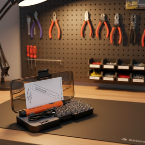 Mini Destornillador Eléctrico 46 en Uno con Baterí<span class=keywords><strong>a</strong></span> de Larga Duración, Carga Silenciosa, Juego de Herramientas Portátil para Reparaciones del Hogar - Product Image 1