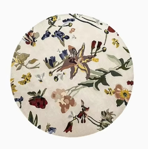 2024 New Design Modern Simple Pastoral Style Pure Handmade Wool Custom Living Room Rugs - Product Image 1