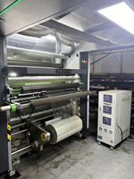 Machine de laminage sans solvant trois-en-un pour film/feuille/papier/plastique/VMPET, moteur servo haute vitesse