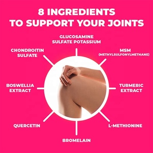 Cápsula de calcio de glucosamina condroitina MSM complejo, soporte de etiqueta personalizada para la salud de las articulaciones - Product Image 4