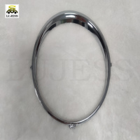LUJESS – Anneaux décoratifs chromés pour phares de berline, cadre de phare chromé pour Continental GT 2013-2018, finition chromée de haute qualité