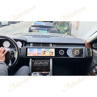 Reproductor Multimedia para Automóvil con Pantalla Dual Android de 15.5 Pulgadas y Carplay para Land Rover Range Rover Sport L494 2013-2017, Unidad Principal con Dos Pantallas QLED