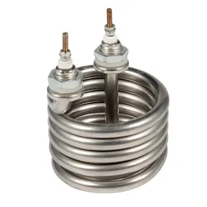 Calentador tubular de espiral eléctrico, bobina de inmersión de calefacción, elemento de calentamiento de agua