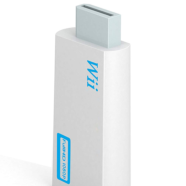 DATA FROG Wii to HDMI-compatible Converter Portable Full 1080P Wii Adapter With 3.5mm Audio Jack for PC/TV Monitor Display