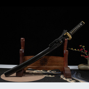 ดาบซามูไรสั้นลายเมฆ 78 ซม. ทำมือจากหลงเฉวียน เหล็ก T10 ชุบด้วยดินเหนียว  ดาบมิงเชะ วาคิซาชิ งานฝีมือระดับไฮเอนด์ ของขวัญ ของสะสม ของประกอบฉากคอสเพลย์ - Product Image 2