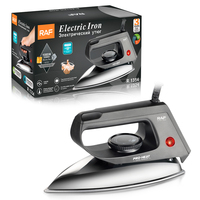 Fer à repasser électrique compact RAF avec semelle en aluminium antiadhésive, fonction vapeur verticale, nouveau style, fer à sec pour usage domestique et hôtelier