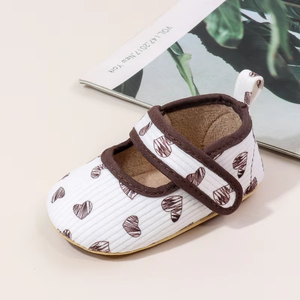 Chaussures pour bébé fille princesse, en PU souple, motif de cœurs mignons, chaussures de marche de haute qualité pour bébé, chaussures de marche magnifiques pour bébés filles de 0 à 1 an - Product Image 5