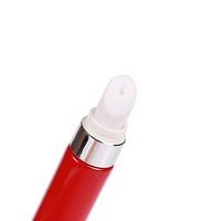 Tube de brillant à lèvres vide en plastique doré de luxe, surface brillante, couleur personnalisée, pour masque facial et rouge à lèvres, vente en gros