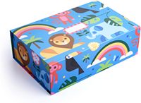 Boîte magnétique personnalisée avec logo créatif pour l'emballage de livres éducatifs pour enfants, jouets, impression, boîtes cadeaux en carton rigide