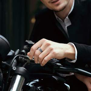 Wholesale of Trendy Stainless Steel <strong>Rings</strong> with Celtic Triangular Knots From Cross-border Europe and America - Product Image 5