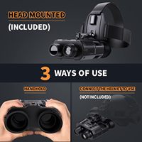 NV8000 uzun menzilli 3D şarj edilebilir dijital eller serbest kask gece görüş dürbün su geçirmez Video kayıt 8x Zoom 250-300m
