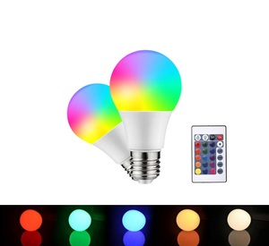 Bombilla <span class=keywords><strong>LED</strong></span> inteligente para fiesta en casa, luz inteligente que cambia de color, Bluetooth, <span class=keywords><strong>WiFi</strong></span>, control remoto - Product Image 4