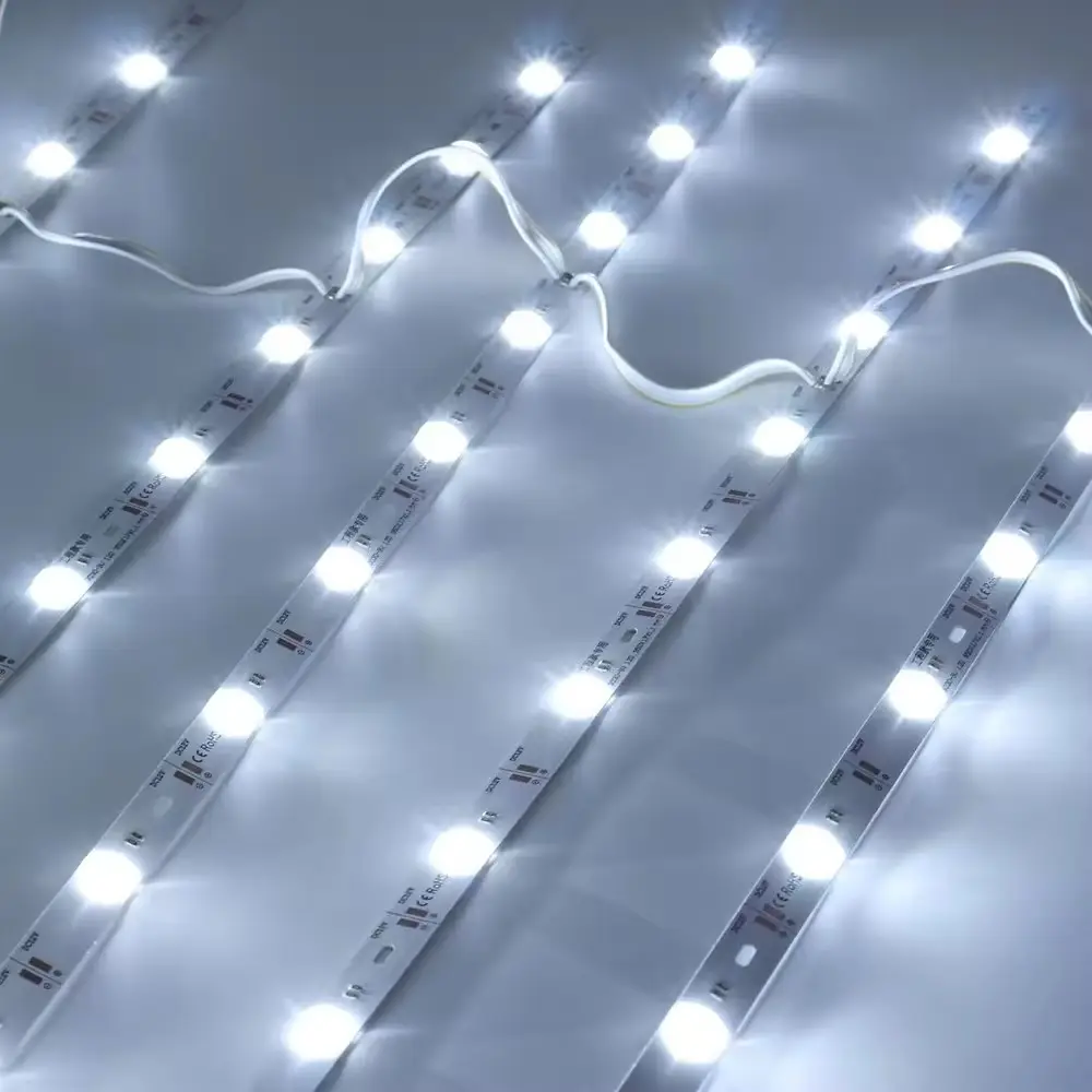 12 LED lampu belakang Bar SMD3030 RGB menyebarkan Strip LED 12V/24V kotak cahaya sumber untuk aplikasi dekorasi