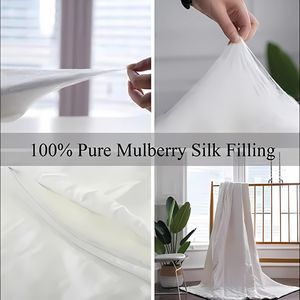Couette en soie de mûrier 100% biologique de qualité supérieure, lavable, luxe, linge de maison et d'hôtel, directement du Vietnam - Product Image 6