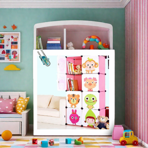 Lovely 8 Cubes Large Capacity <strong>Tall</strong> Plastic Kids <strong>Bookshelves</strong> - Product Image 2