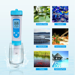 Venta caliente 6 en 1 Ec/<span class=keywords><strong>Tds</strong></span>/Zout/S.g/Temperatuur/Ph Smart analizador digital de calidad del agua pH tester PEN para beber acuario - Product Image 3