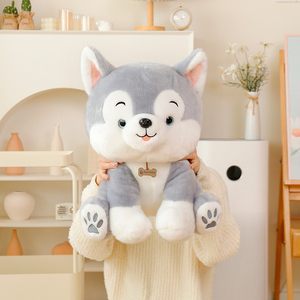 Peluche <span class=keywords><strong>Husky</strong></span> Seduto Super Carino e Soffice con Imbottitura in Morbido Peluche e Cotone PP - Product Image 2