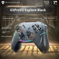 Machenike G5 Pro V2 Gamepad Óptico con Joystick Hall para PC STEAM, Control Inalámbrico BT con Gatillos Hall