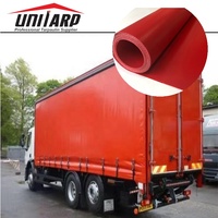 Bâche en toile enduite de PVC laqué acrylique 1000D 23*23 750gsm, robuste, pour camions